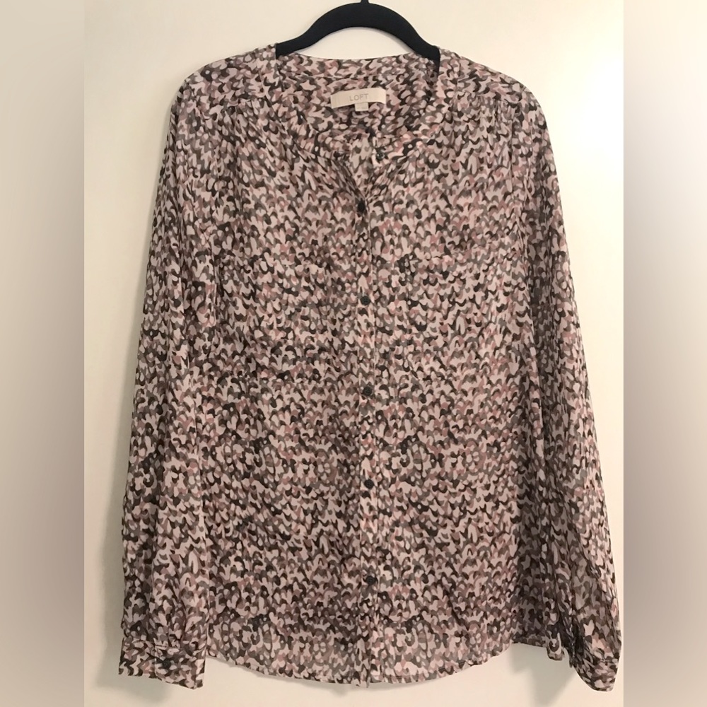 Ann Taylor Loft Blouse Size Medium Tall